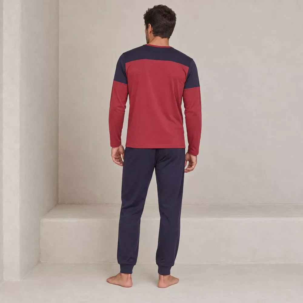 Pijama Hombre Invierno P761310 Granate Massana