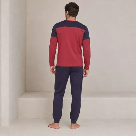 Pijama Hombre Invierno P761310 Granate Massana