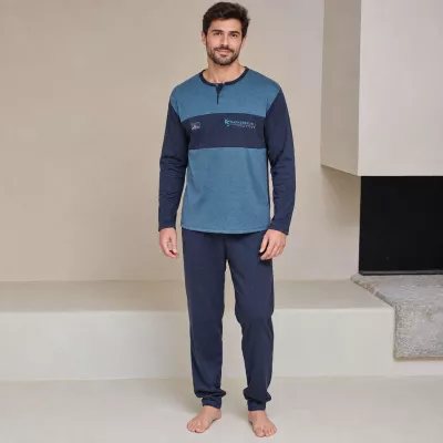 Pijama Hombre Invierno P761321 Verde Massana