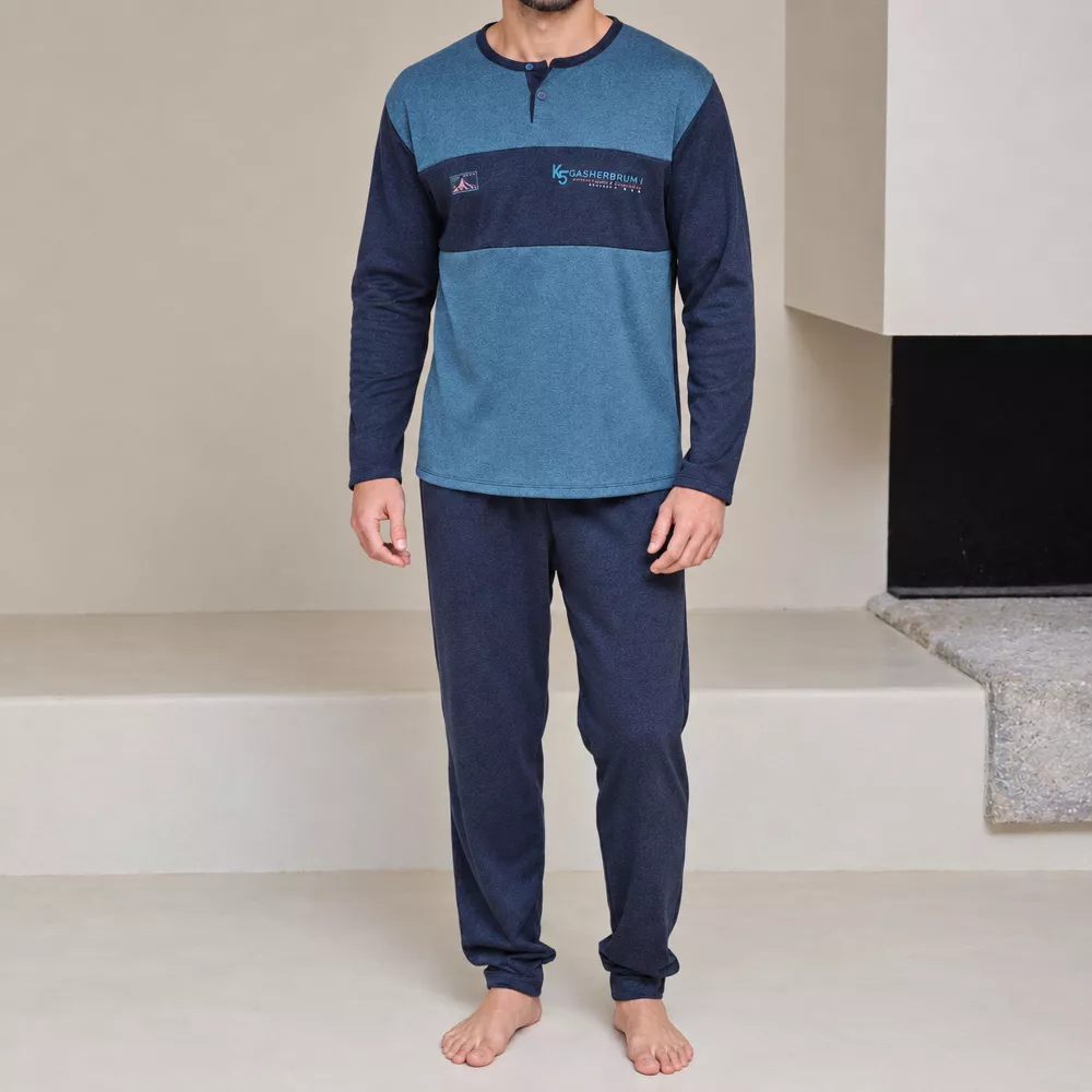 Pijama Hombre Invierno P761321 Verde Massana