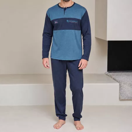 Pijama Hombre Invierno P761321 Verde Massana