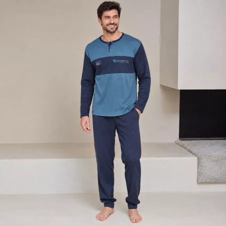 Pijama Hombre Invierno P761321 Verde Massana