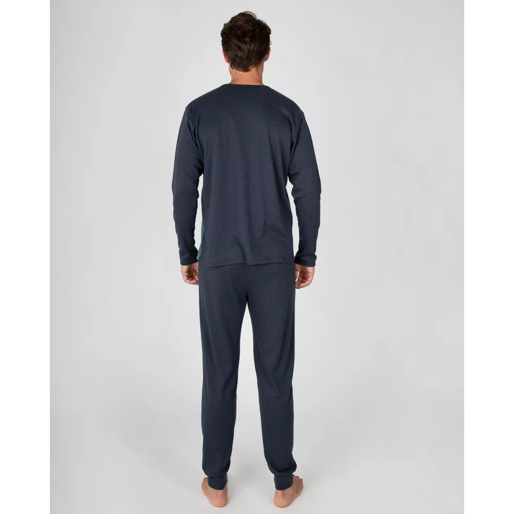 Pijama Hombre Invierno P761321 Verde Massana