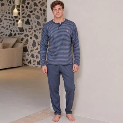 Pijama Hombre Invierno P761320 Gris Massana