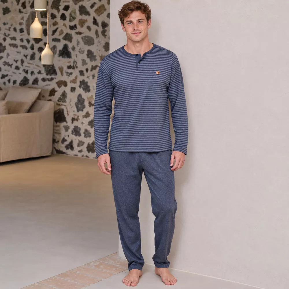 Pijama Hombre Invierno P761320 Gris Massana