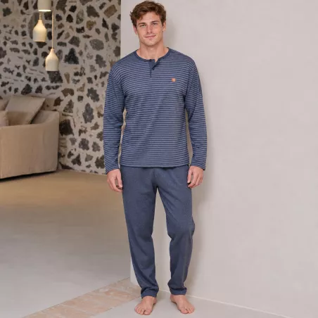 Pijama Hombre Invierno P761320 Gris Massana
