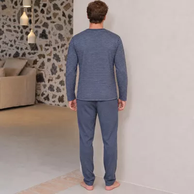 Pijama Hombre Invierno P761320 Gris Massana
