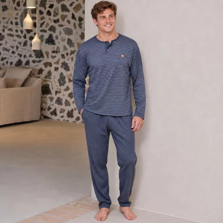 Pijama Hombre Invierno P761320 Gris Massana