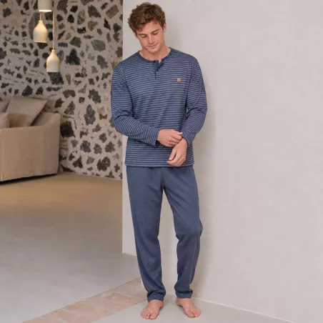Pijama Hombre Invierno P761320 Gris Massana
