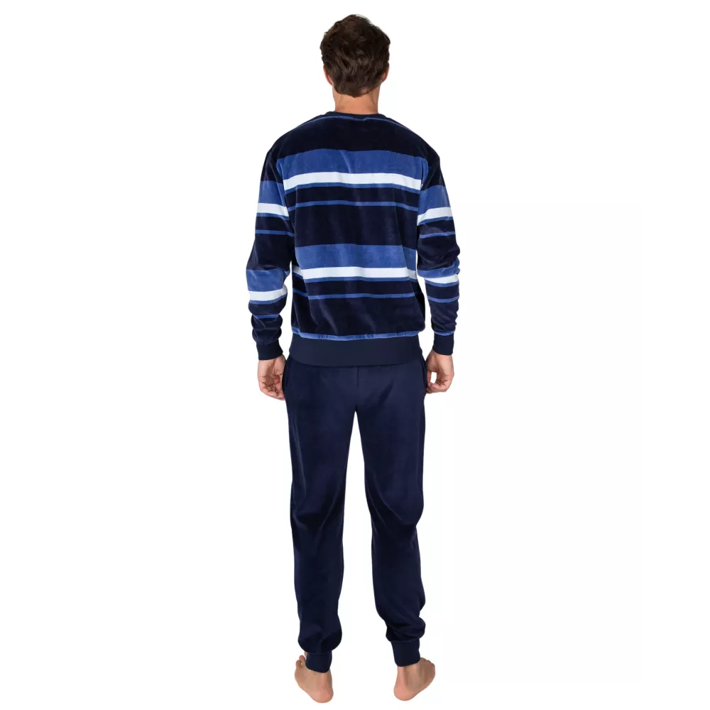 Pijama Hombre Invierno P761323 Azul Massana
