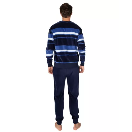 Pijama Hombre Invierno P761323 Azul Massana
