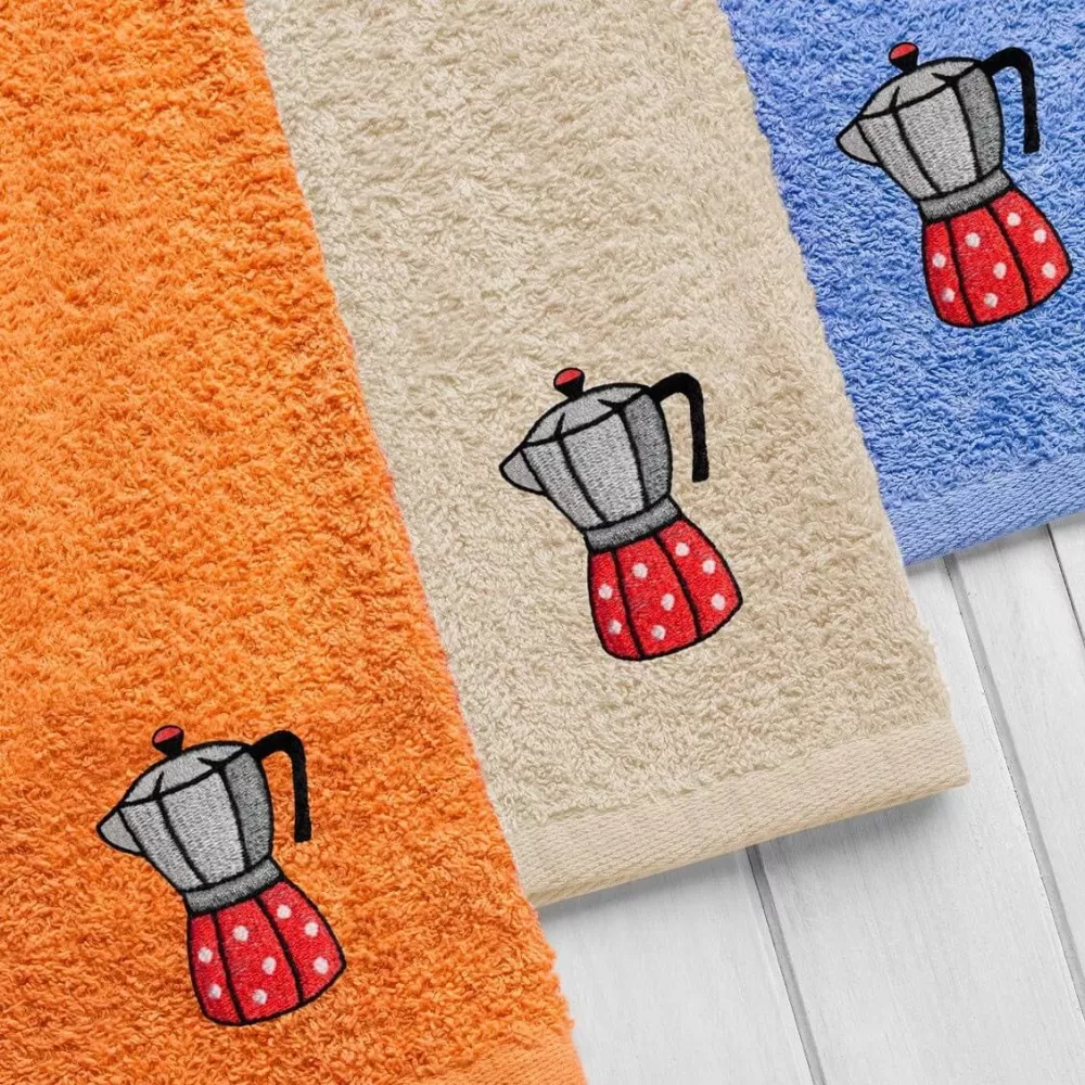 Pack 3 Paños de cocina Cafetera Barcelo Hogar