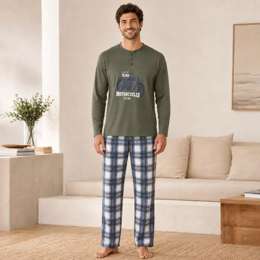 Pijama Masculino Inverno 265636 Verde Muslher