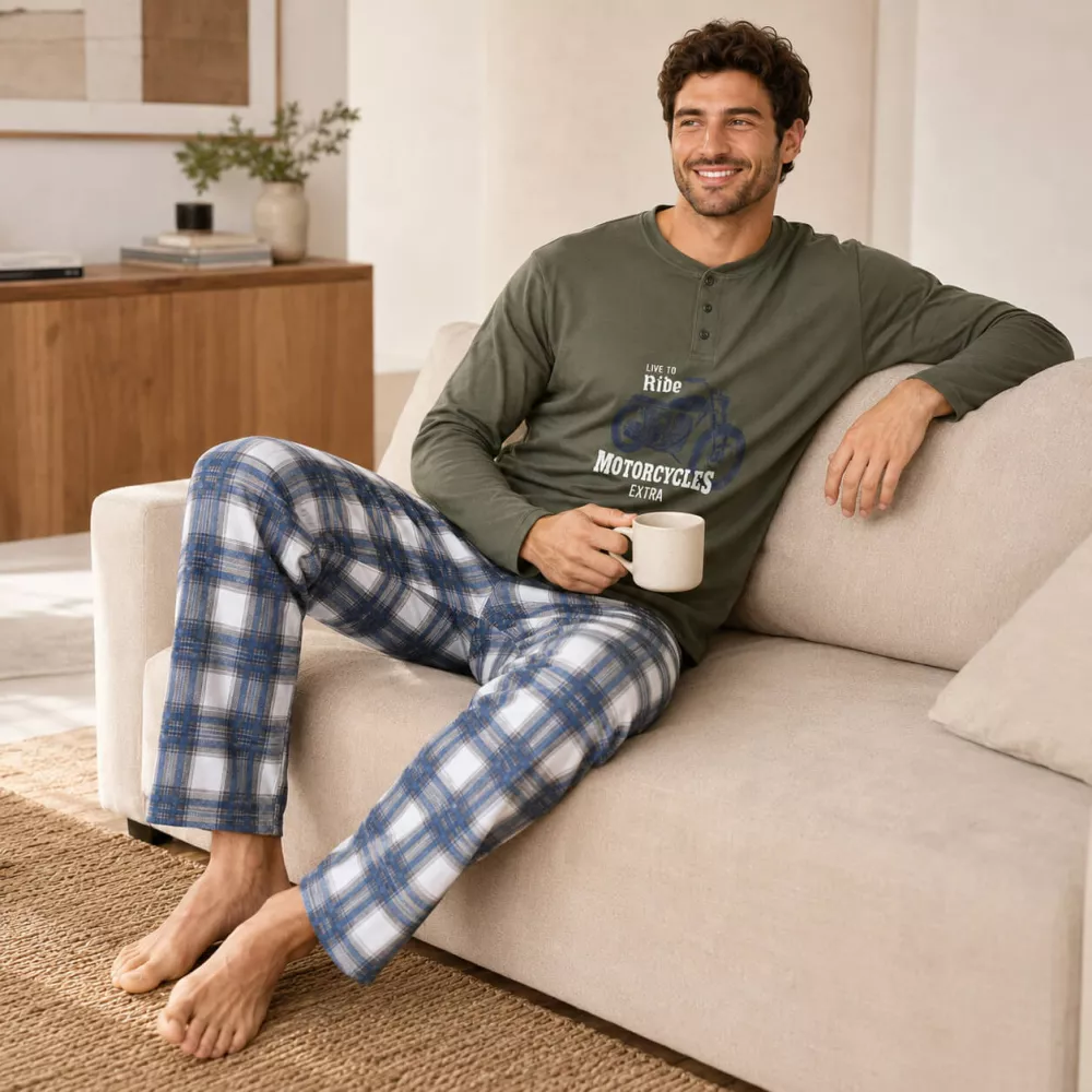 Pijama Masculino Inverno 265636 Verde Muslher