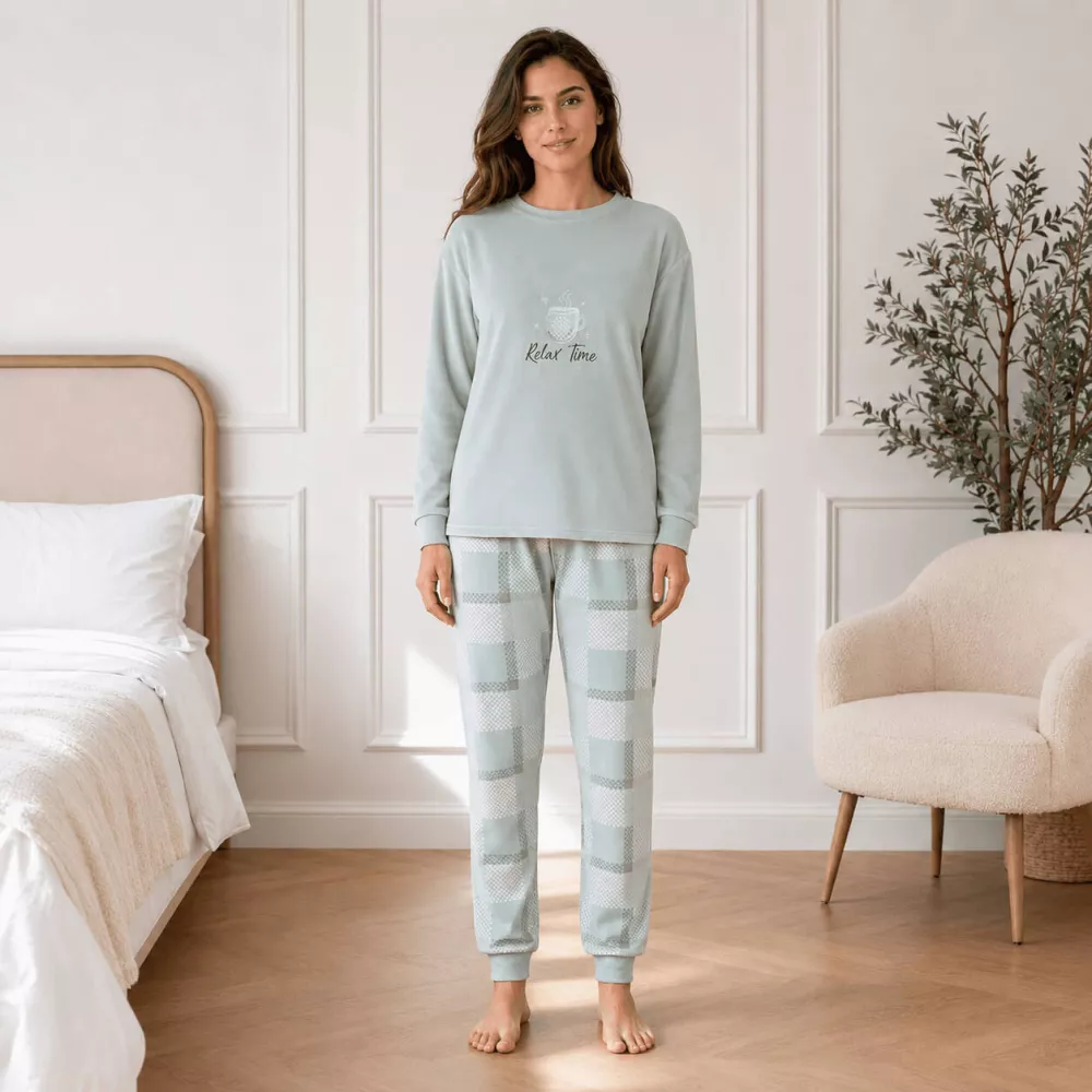 Pijama Mujer Invierno 266604 Verde Muslher