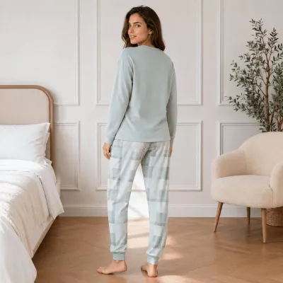 Pigiama da donna invernale 266604 verde Muslher