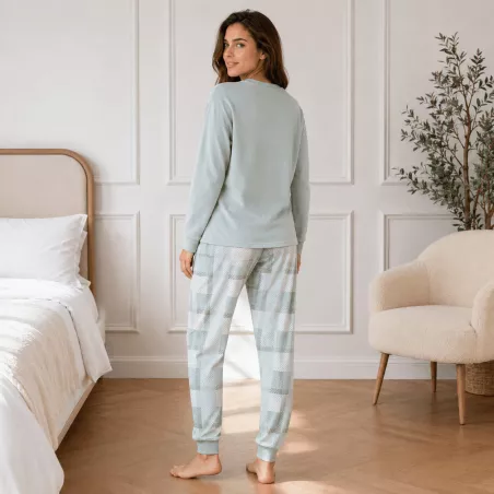 Pijama Mujer Invierno 266604 Verde Muslher