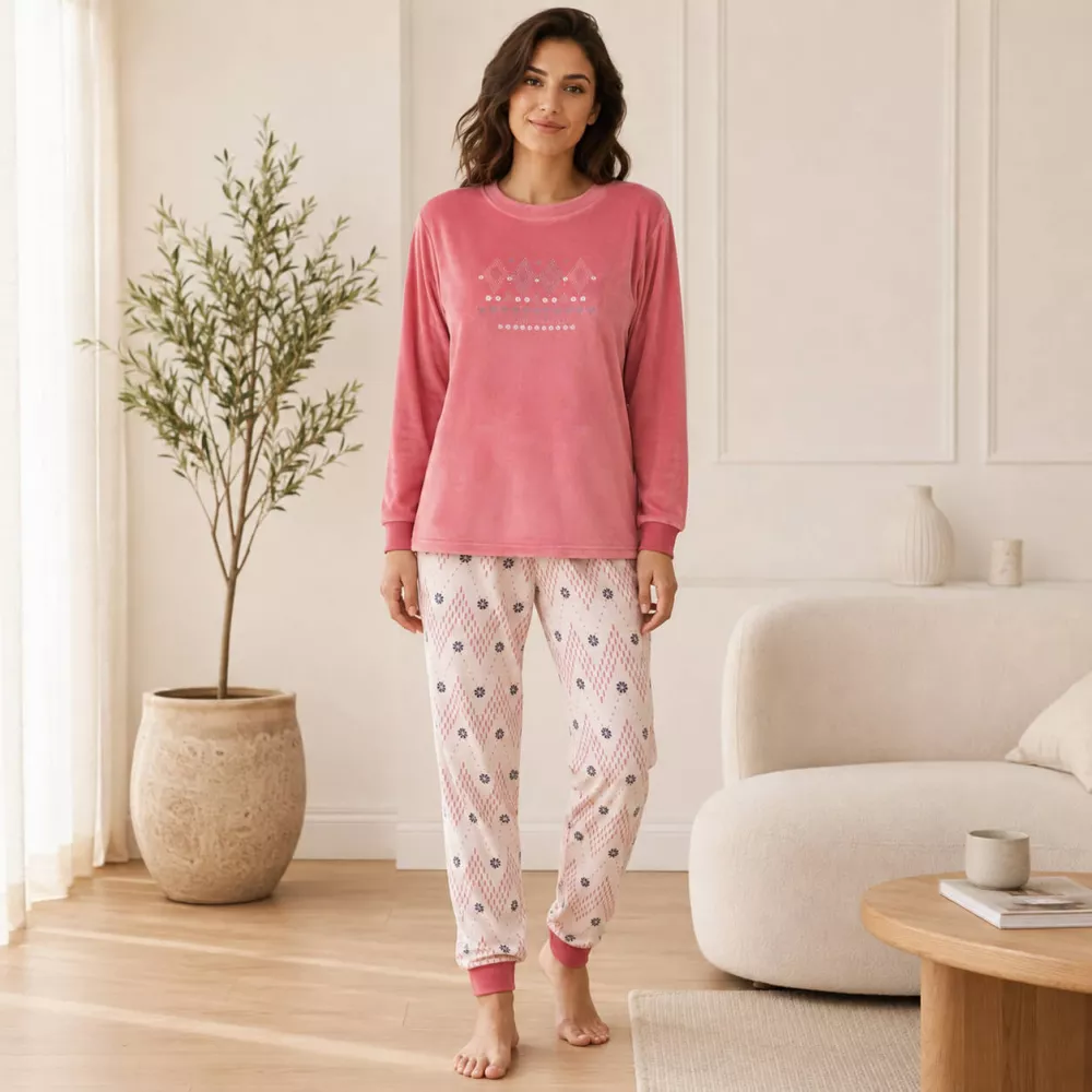 Pijama Mujer Invierno 266611 Blanco Muslher