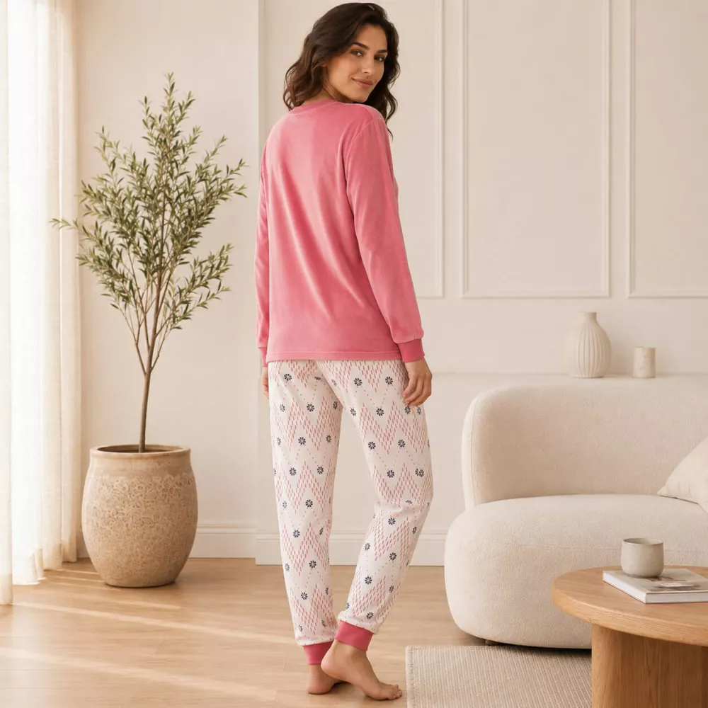 Pijama Mujer Invierno 266611 Blanco Muslher