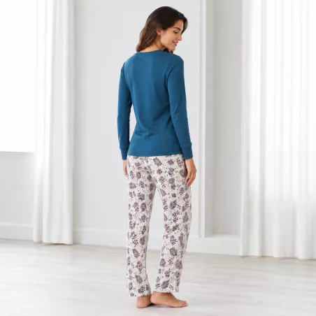 Pijama Mujer Invierno 266617 Azul Muslher