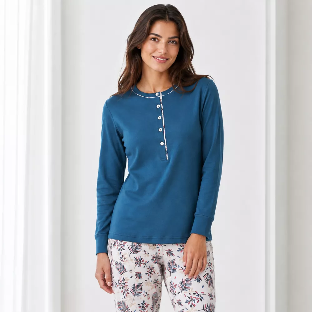 Pijama Mujer Invierno 266617 Azul Muslher
