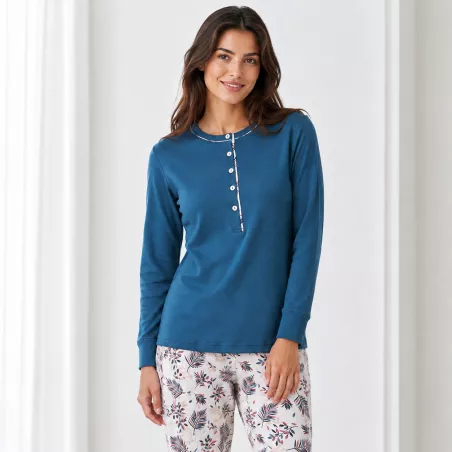 Pijama Mujer Invierno 266617 Azul Muslher