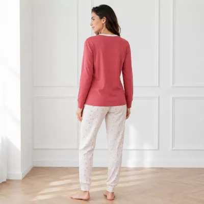 Pijama de Inverno para Mulher 266621 Vermelho Muslher