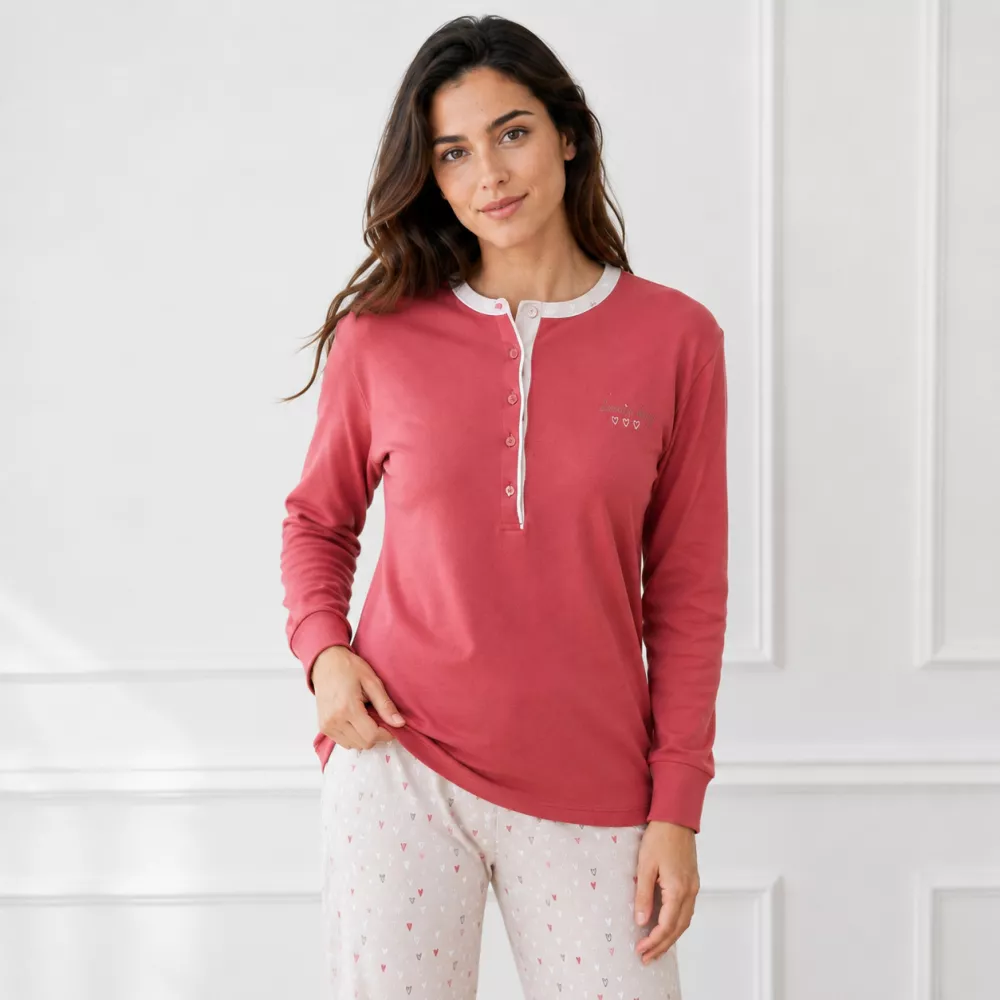 Pijama Mujer Invierno 266621 Rojo Muslher
