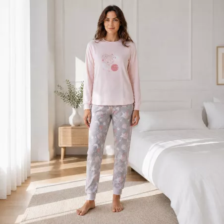 Pijama Mujer Invierno 266624 Rosa Muslher