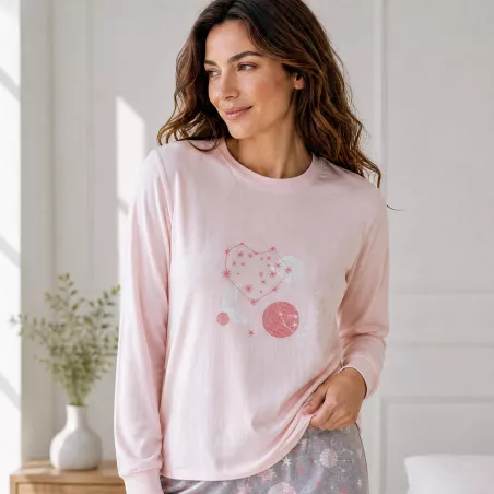 Pijama Mujer Invierno 266624 Rosa Muslher
