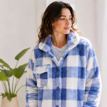 Bata Mujer Invierno 268615 Azul Muslher