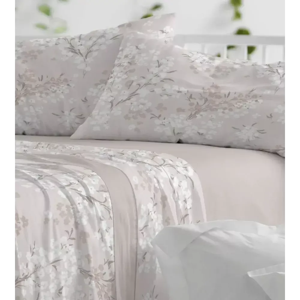 Jogo de cama de flanela 579 Nó Burrito Blanco