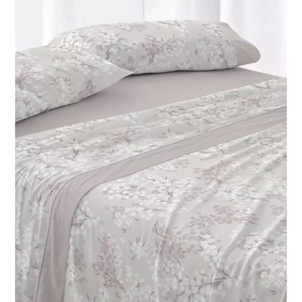 Jogo de cama de flanela 579 Nó Burrito Blanco