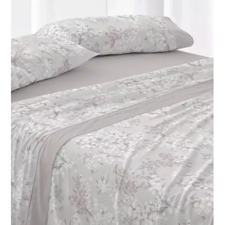 Jogo de cama de flanela 579 Nó Burrito Blanco