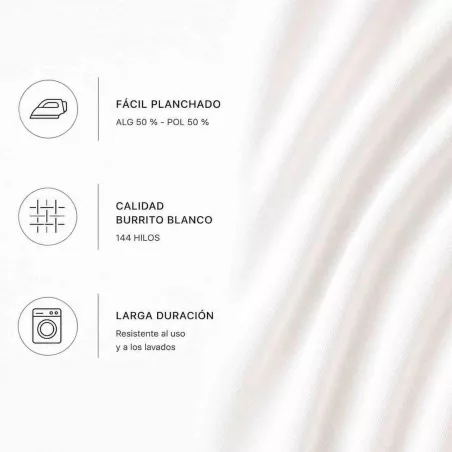 Juego de Sábanas Coralina 104 Gris Burrito Blanco