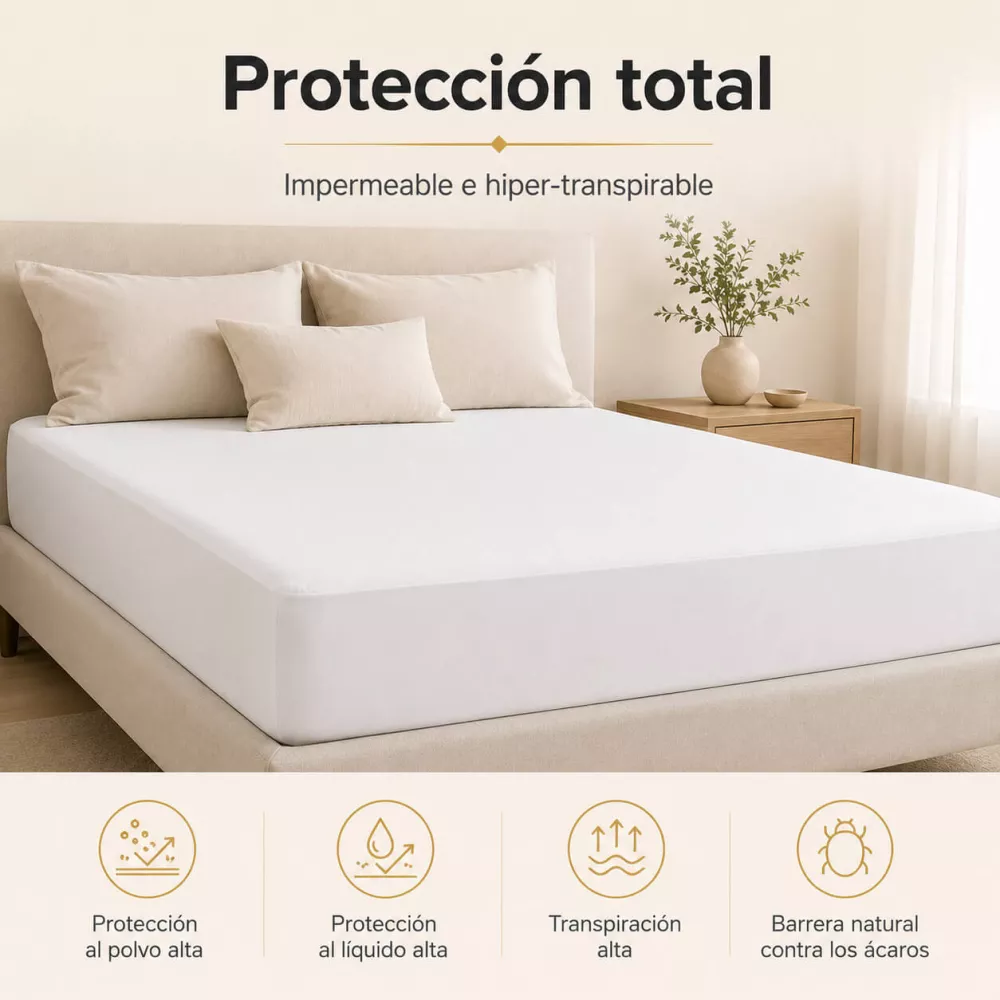 Protector de Colchón Hiper-Transpirable Dermis Moshy