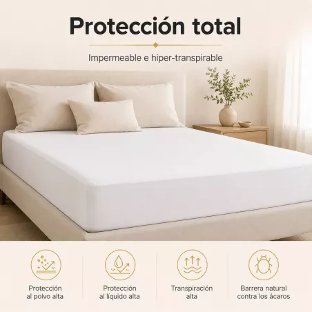 Protector de Colchón Hiper-Transpirable Dermis Moshy