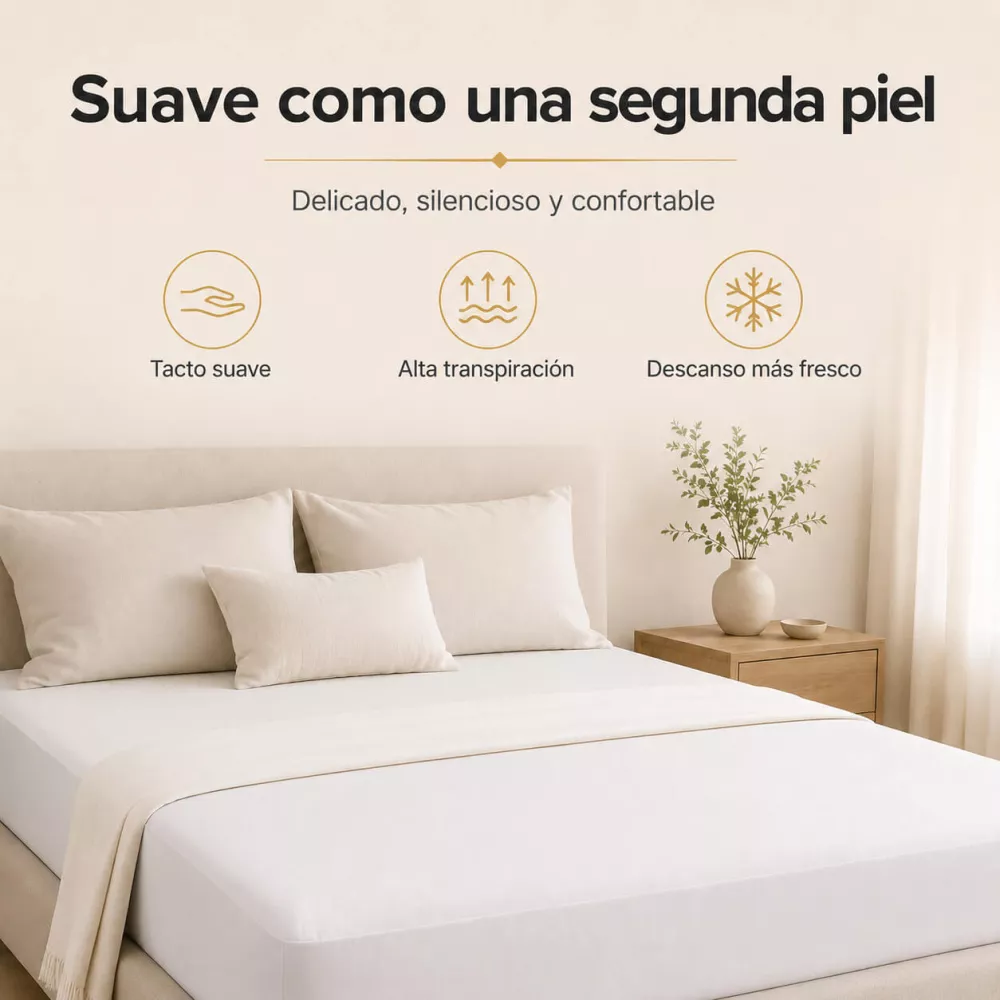 Protector de Colchón Hiper-Transpirable Dermis Moshy