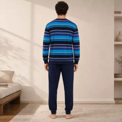 Pijama Hombre Invierno 265607 Azul Muslher