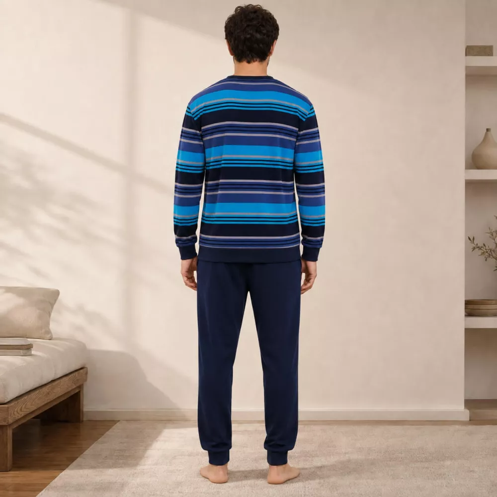 Pijama Hombre Invierno 265607 Azul Muslher
