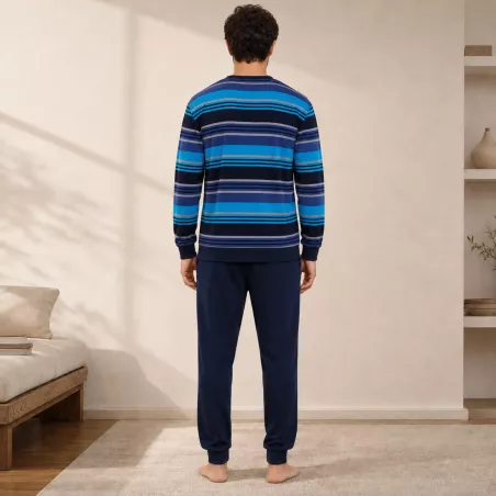 Pijama Hombre Invierno 265607 Azul Muslher