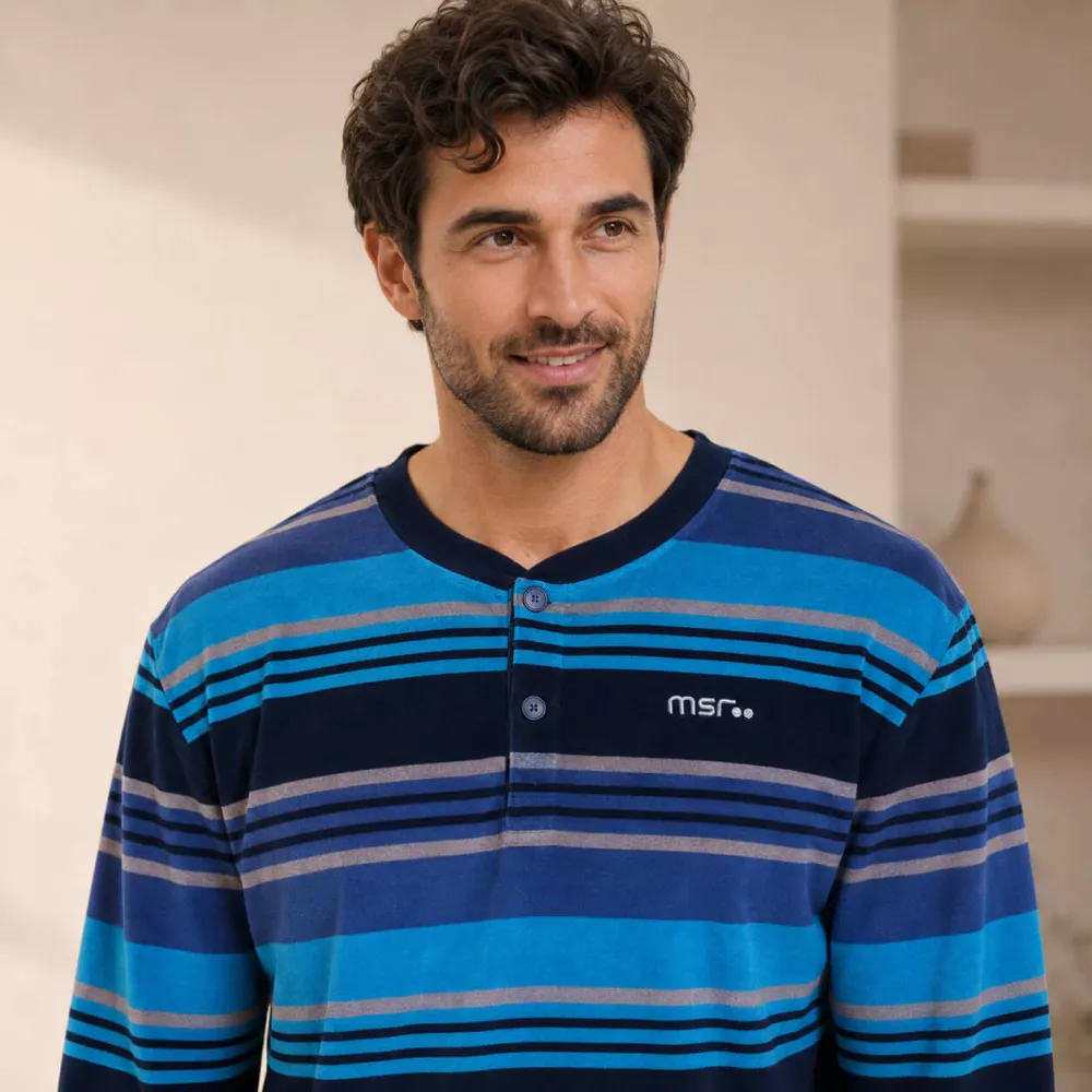Pijama Hombre Invierno 265607 Azul Muslher