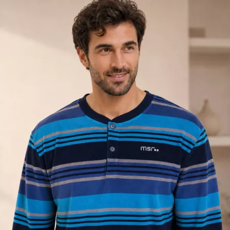 Pijama Hombre Invierno 265607 Azul Muslher