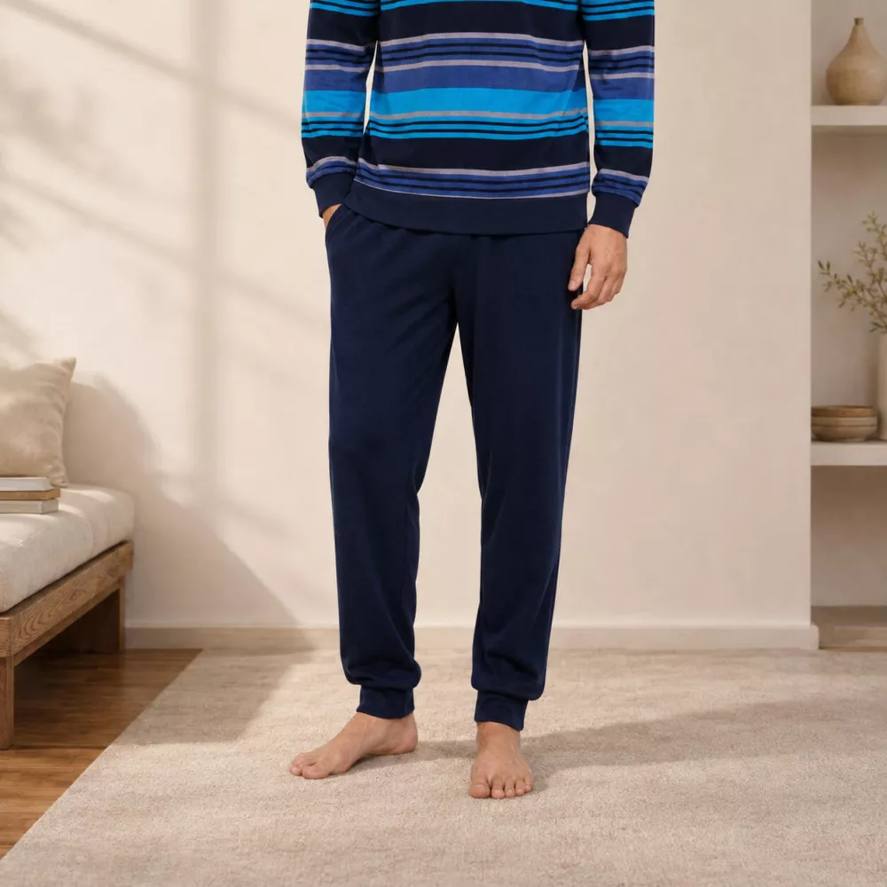 Pijama Hombre Invierno 265607 Azul Muslher