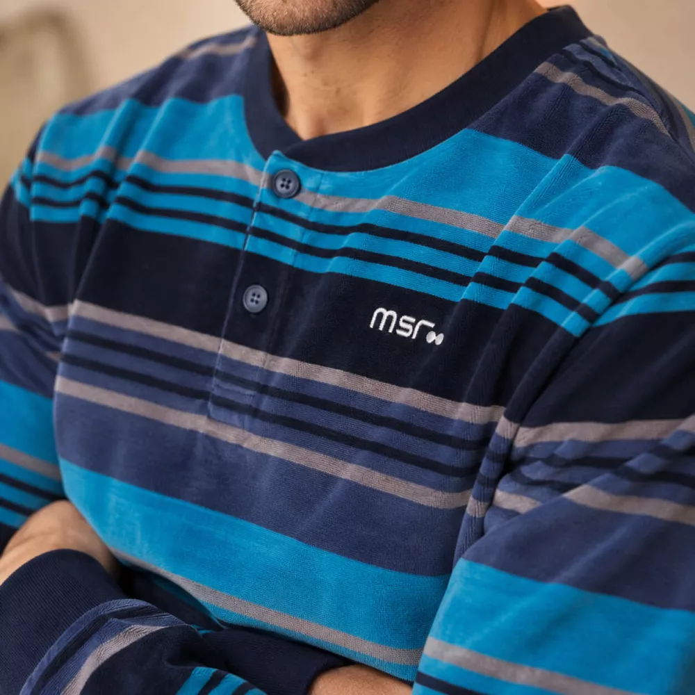 Pijama Hombre Invierno 265607 Azul Muslher