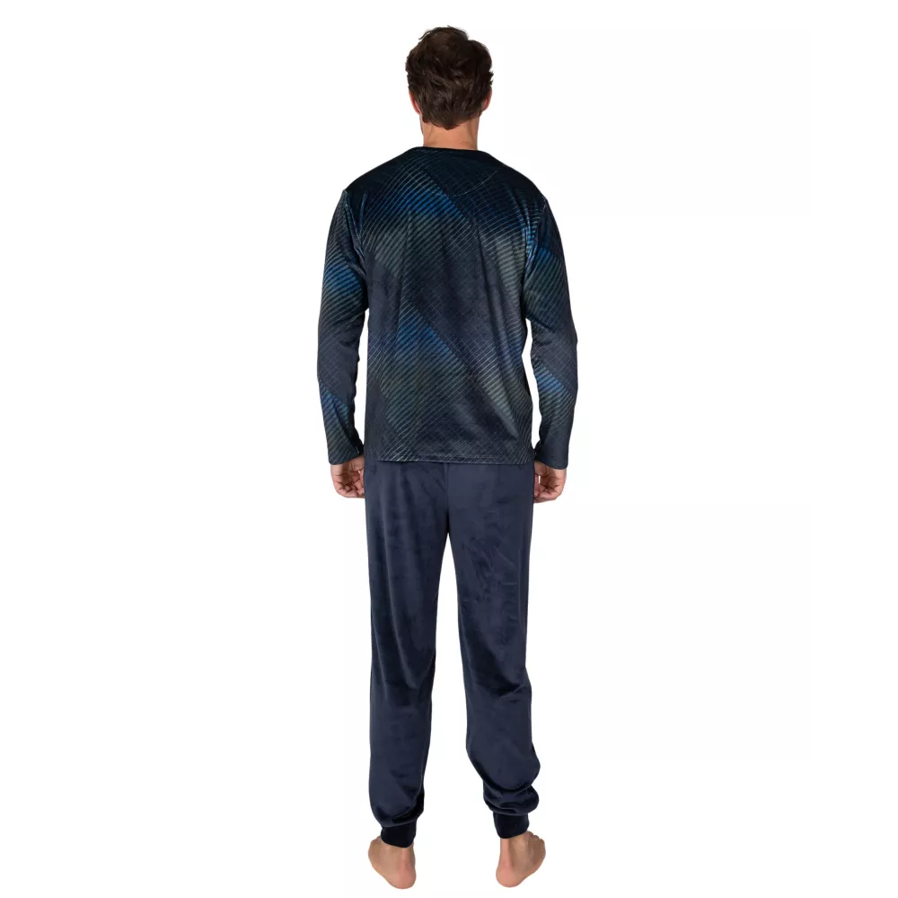 Pijama Hombre Invierno P761331 Azul Massana