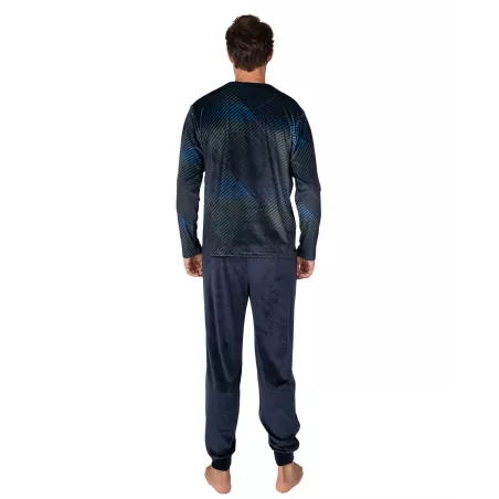 Pijama Hombre Invierno P761331 Azul Massana