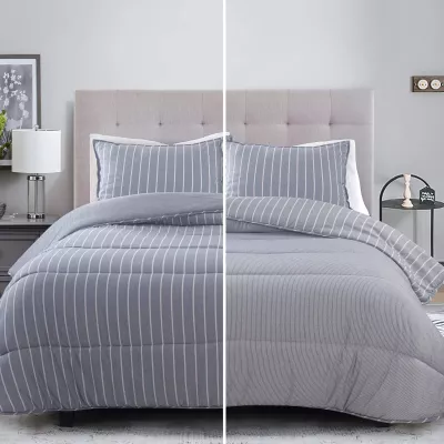 Edredón Reversible Bandes Azul Stilia