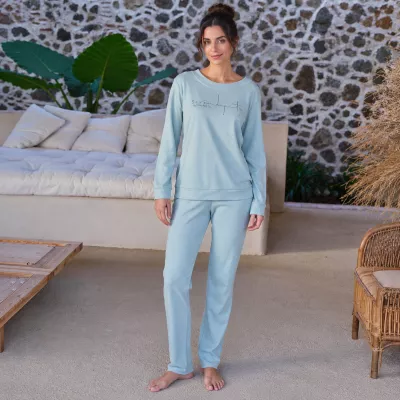 Pijama Mujer Invierno P761272 Verde Massana