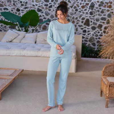 Pijama Mujer Invierno P761272 Verde Massana